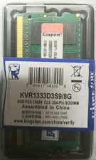 رم لپ تاپ گیل مدل Kingston 8G DDR3 10600 ظرفیت 8 گیگابایت